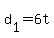 d%5B1%5D+=+6t