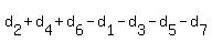 d%5B2%5D+%2B+d%5B4%5D+%2B+d%5B6%5D+-+d%5B1%5D+-+d%5B3%5D+-+d%5B5%5D+-+d%5B7%5D