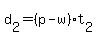 d%5B2%5D+=+%28p+-+w%29%2At%5B2%5D