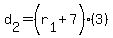 d%5B2%5D+=+%28r%5B1%5D%2B7%29%283%29