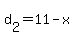 d%5B2%5D+=+11+-+x