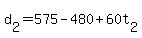 d%5B2%5D+=+575-480%2B60t%5B2%5D