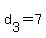 d%5B3%5D+=+7