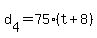 d%5B4%5D+=+75%2A%28t+%2B+8%29