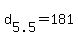 d%5B5.5%5D+=+181.5+m