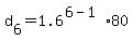 d%5B6%5D=1.6%5E%286-1%29+80