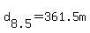 d%5B8.5%5D+=+361.5m