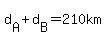 d%5BA%5D%2Bd%5BB%5D=210+km