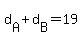 d%5BA%5D+%2B+d%5BB%5D+=+19