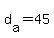 d%5Ba%5D+=+45