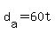 d%5Ba%5D+=+60t
