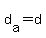 d%5Ba%5D+=+d