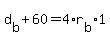 d%5Bb%5D+%2B+60+=+4%2Ar%5Bb%5D%2A1