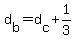 d%5Bb%5D+=+d%5Bc%5D+%2B+1%2F3