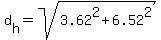 d%5Bh%5D=sqrt%283.62%5E2%2B6.52%5E2%29