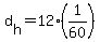 d%5Bh%5D+=+12%2A%281%2F60%29