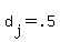 d%5Bj%5D+=+.5