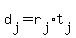 d%5Bj%5D+=+r%5Bj%5D%2At%5Bj%5D