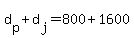 d%5Bp%5D+%2B+d%5Bj%5D+=+800+%2B+1600