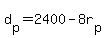 d%5Bp%5D+=+2400+-+8r%5Bp%5D