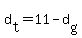d%5Bt%5D+=+11+-+d%5Bg%5D