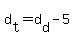 d%5Bt%5D+=+d%5Bd%5D+-+5