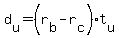 d%5Bu%5D+=+%28r%5Bb%5D+-+r%5Bc%5D%29%2At%5Bu%5D