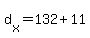 d%5Bx%5D+=+132+%2B+11
