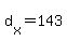 d%5Bx%5D+=+143