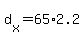 d%5Bx%5D+=+65%2A2.2