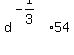 d%5E%28-1%2F3%29%2A54