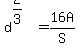 d%5E%282%2F3%29+=+16A%2FS