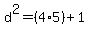 d%5E2=%284%2A5%29%2B1