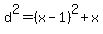 d%5E2=%28x-1%29%5E2%2Bx
