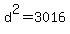 d%5E2=3016