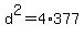 d%5E2=4%2A377