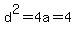 d%5E2=4a=4