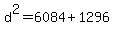 d%5E2=6084%2B1296