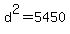 d%5E2+=+5450
