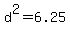 d%5E2+=+6.25