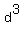 d%5E3