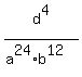 d%5E4%2F%28a%5E24%2Ab%5E12%29