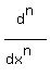 d%5En%2F%28dx%5En%29