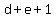 d+%2B+e+%2B+1