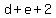 d+%2B+e+%2B+2