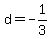 d+=+-1%2F3