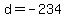 d+=+-234