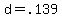 d+=+.139