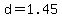 d+=+1.45