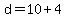 d+=+10%2B4